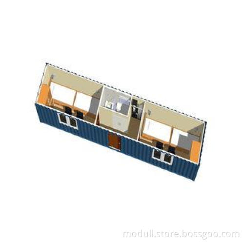 Steel structure 2 Bedroom Modular Homes Flat Pack Houses fo